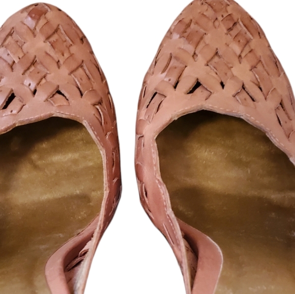 Carlos Santana Tan Basket Weave Heel Size 8.5 - Picture 5 of 6